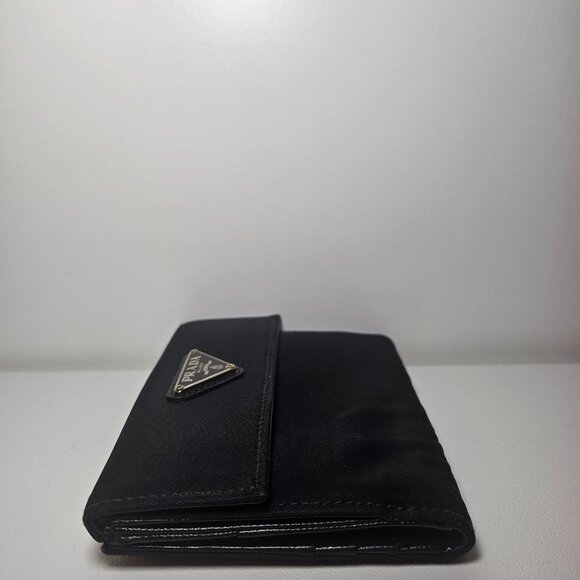 Authentic Prada Black Nylon and Leather Trifold Wallet - Picture 4 of 7